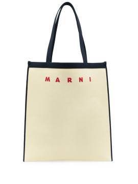 Marni Shopper mit Logo-Stickerei - Blau von Marni