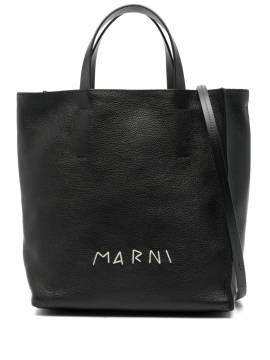 Marni Shopper mit Logo-Stickerei - Schwarz von Marni