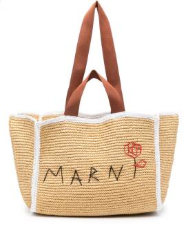 Marni Sillo Makramee-Handtasche - Nude von Marni