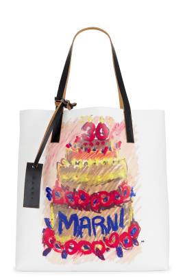 Marni TOTE-BAG TRIBECA in Pink Gummy - White. Size all. von Marni