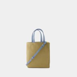 Marni Tote - Museo Soft Mini Shopper Bag - Leather - Blue - Gr. unisize - in Blau - für Damen von Marni