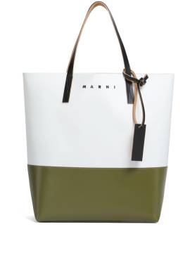 Marni Tribeca Shopper mit Logo-Prägung - Weiß von Marni