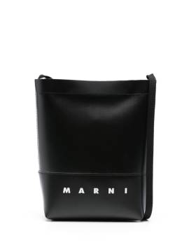 Marni Umhängetasche mit Logo-Print - Schwarz von Marni