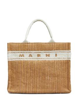 Marni Shopper mit Logo-Stickerei - Nude von Marni