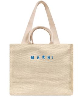 Marni large Basket tote bag - Nude von Marni