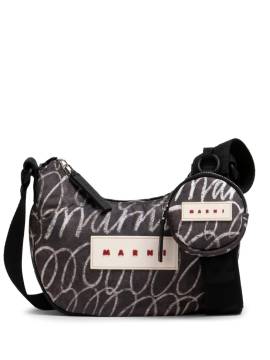 Marni Schultertasche mit Logo-Patch - Schwarz von Marni