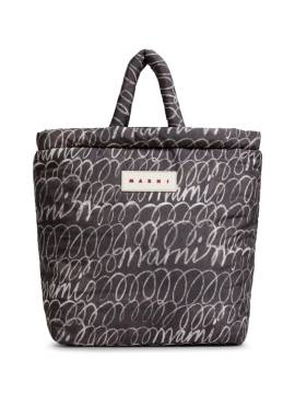 Marni Shopper mit Logo-Patch - Schwarz von Marni