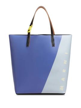 Marni Handtasche mit Logo-Print - Violett von Marni