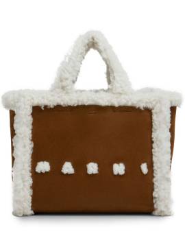 Marni Handtasche mit Shearling - Braun von Marni