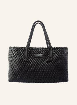 Mia Min Handbag Shopper Handwoven Vitanima Black schwarz von MiA MiN