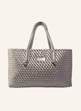 Mia Min Handbag Shopper Handwoven Vitanima Silver silber von MiA MiN