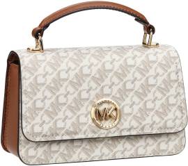 Michael Kors Delancey SM Empire MK SIG  in Vanilla/Luggage (1.8 Liter), Handtasche von Michael Kors