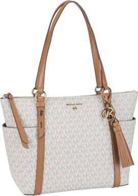 Michael Kors Sullivan Medium TZ Tote MK Signature  in Beige (13.5 Liter), Handtasche von Michael Kors