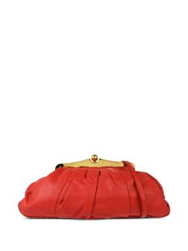 Miu Miu Pre-Owned 2010 Clutch mit Logo - Rot von Miu Miu Pre-Owned