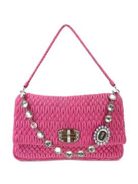 Miu Miu Pre-Owned 2010 Iconic Crystal Cloqué Handtasche - Rosa von Miu Miu Pre-Owned