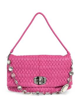 Miu Miu Pre-Owned 2010 Iconic Crystal Cloqué Handtasche - Rosa von Miu Miu Pre-Owned