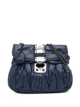 Miu Miu Pre-Owned 2010 Matelasse Coffer Satchel-Tasche - Blau von Miu Miu Pre-Owned