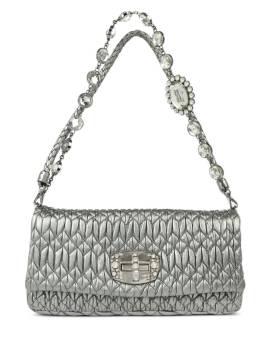 Miu Miu Pre-Owned 2010 Matelassé-Schultertasche - Silber von Miu Miu Pre-Owned