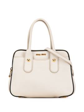 Miu Miu Pre-Owned 2010 Satchel-Tasche aus Leder - Weiß von Miu Miu Pre-Owned