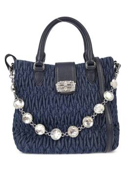 Miu Miu Pre-Owned 2010s Matelassé-Beuteltasche - Blau von Miu Miu Pre-Owned