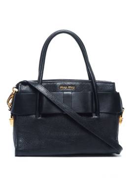 Miu Miu Pre-Owned 2020s Madras Fiocco Handtasche - Schwarz von Miu Miu Pre-Owned