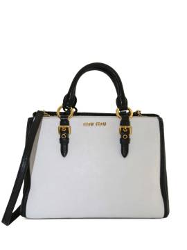 Miu Miu Pre-Owned Zwei-Wege-Tasche aus Leder - Weiß von Miu Miu Pre-Owned