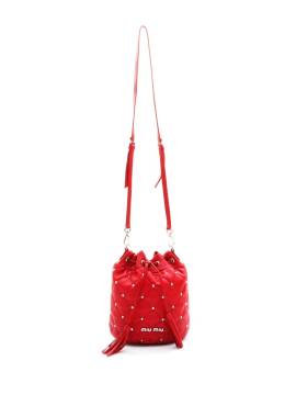 Miu Miu Pre-Owned Beuteltasche mit Nieten - Rot von Miu Miu Pre-Owned