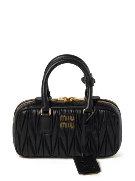 Miu Miu Arcadie Schultertasche aus Matelasse-Leder - Schwarz von Miu Miu