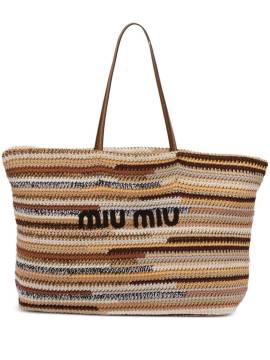 Miu Miu Gehäkelter Shopper - Braun von Miu Miu