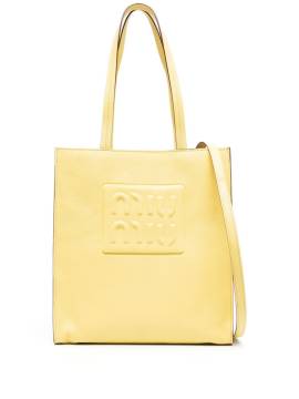 Miu Miu Handtasche mit Logo-Prägung - Gelb von Miu Miu