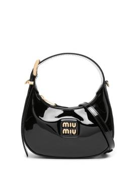 Miu Miu Handtasche mit Logo - Schwarz von Miu Miu
