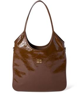 Miu Miu Ivy tote bag - Braun von Miu Miu