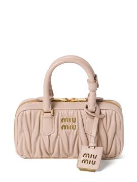 Miu Miu Mini Arcadie Matelassé-Tasche - Nude von Miu Miu