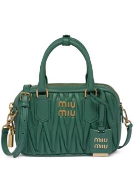 Miu Miu Mini-Tasche aus Leder - Grün von Miu Miu