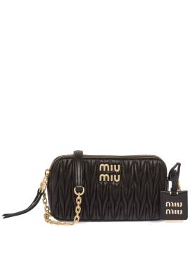 Miu Miu Mini-Tasche aus Matelassé-Leder - Schwarz von Miu Miu