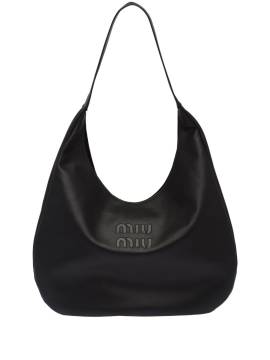 Miu Miu Schultertasche mit Logo-Prägung - Schwarz von Miu Miu