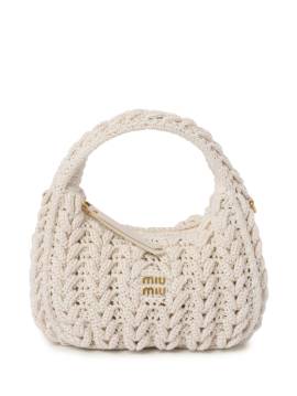 Miu Miu Wander Häkeltasche - Nude von Miu Miu