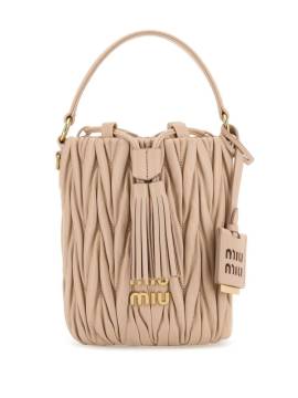 Miu Miu Beuteltasche aus Leder - Nude von Miu Miu