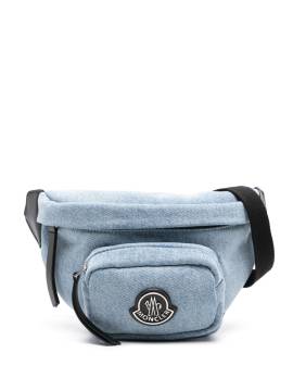 Moncler Jeans-Gürteltasche mit Logo - Blau von Moncler