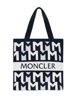 Moncler Shopper aus Monogramm-Jacquard - Blau von Moncler