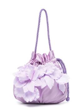 Monnalisa Beuteltasche mit Faux-Blume - Violett von Monnalisa