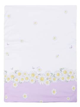 Monnalisa Decke mit Blumen-Print - Weiß von Monnalisa