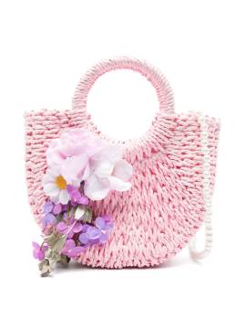Monnalisa Handtasche mit Blumenapplikation - Rosa von Monnalisa