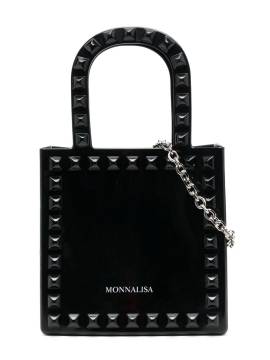 Monnalisa Mini-Tasche mit Nieten - Schwarz von Monnalisa