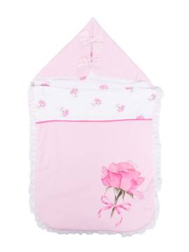 Monnalisa Schlafsack mit Rosen-Print - Rosa von Monnalisa