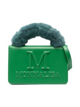 Monnalisa Schultertasche mit Logo-Prägung - Grün von Monnalisa
