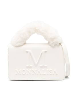 Monnalisa Schultertasche mit Logo-Prägung - Weiß von Monnalisa