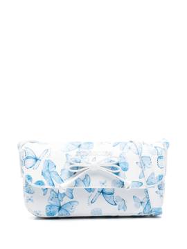 Monnalisa Schultertasche mit Schmetterling-Print - Weiß von Monnalisa