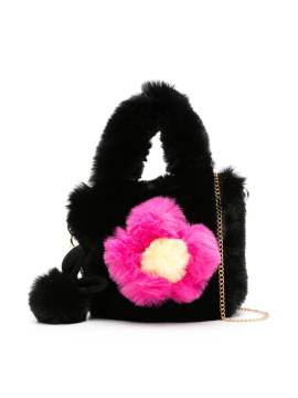 Monnalisa Shopper aus Faux Fur - Schwarz von Monnalisa