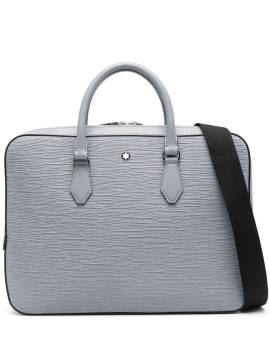 Montblanc 4810 textured leather laptop bag - Grau von Montblanc